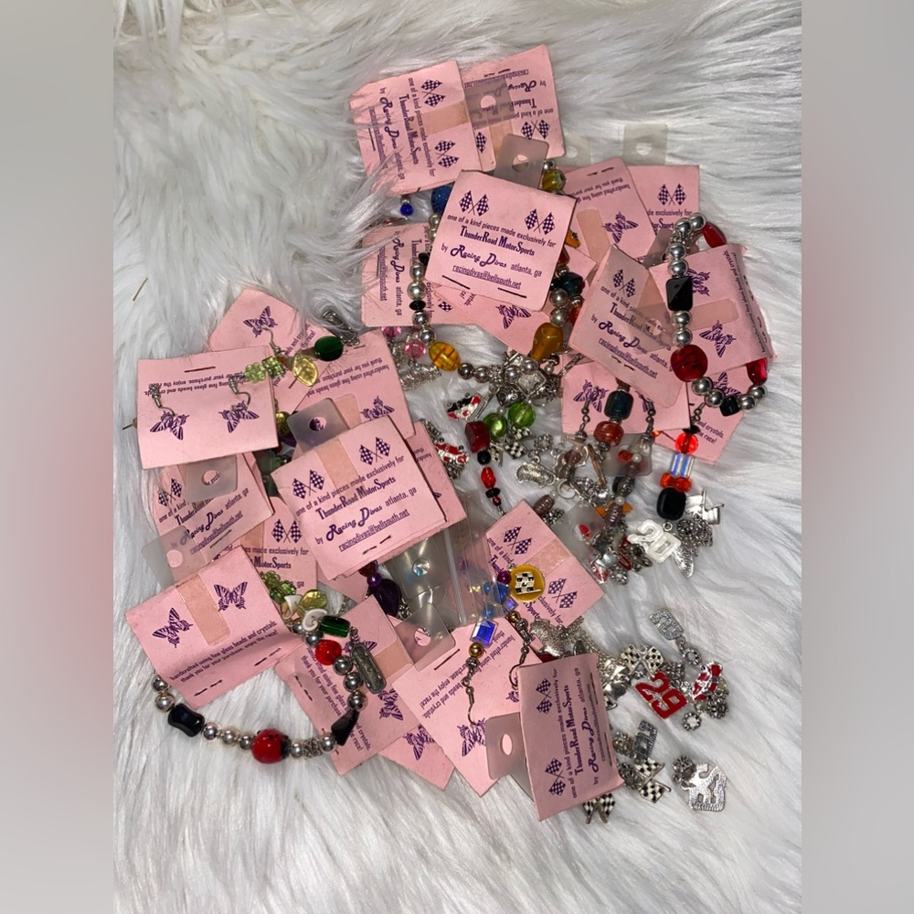 RANDOM LOT OF JEWELRY FROM THUNDER ROAD MOTORSPORTS & RACING DIVAS - NASCAR
